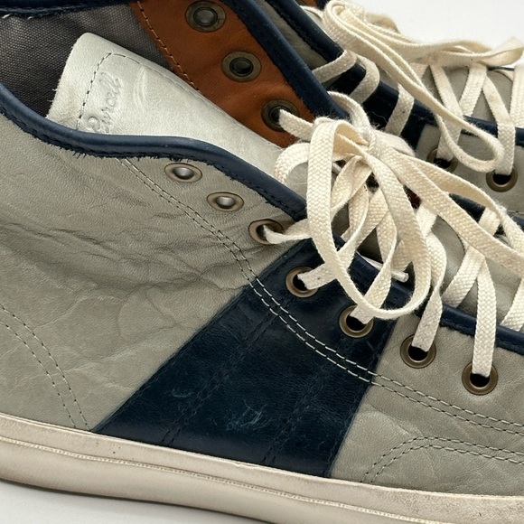 Converse Jack Purcell Johnny Hi-Top Sneakers Men's 9.5/Women's 11 Gray Leather - Picture 6 of 14